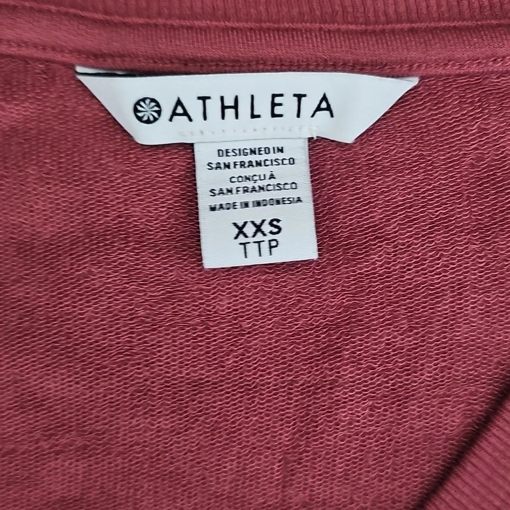 Athleta Women's Long Sleeve V-Neck Top - Rose - Picture 2 of 4
